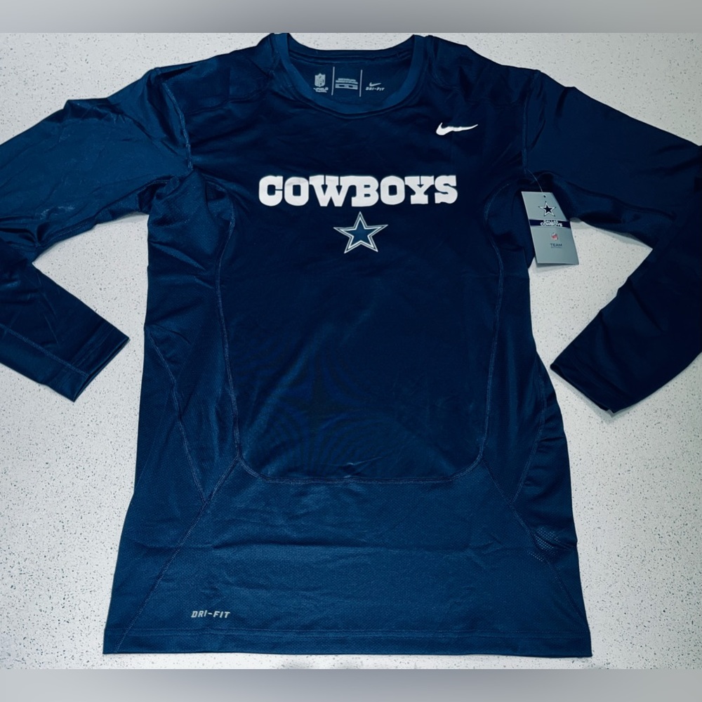 Dallas Cowboys Player Game Issued Nike NFL OnField Game Uni LONG Sleeve Shirt